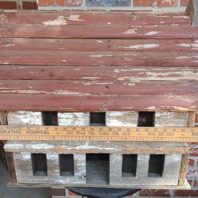 Large rustic yard art bird house