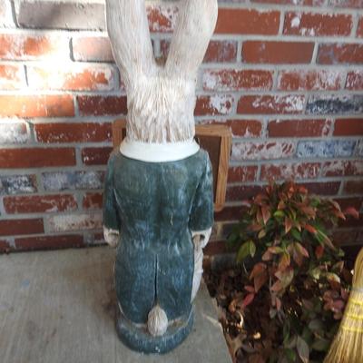 Yard Art welcome rabbit