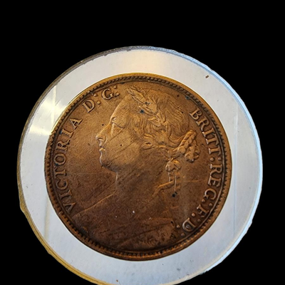 1879 British Queen Victoria Penny Coin