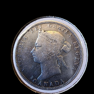1886 Canada Twenty-Five Cent Silver Coin