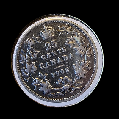 1902 Canadian Quarter Coin
