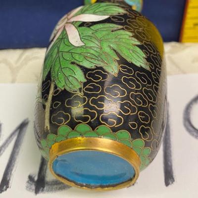 Small cloisonnÃ© Floral Vase