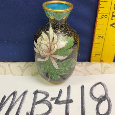 Small cloisonnÃ© Floral Vase