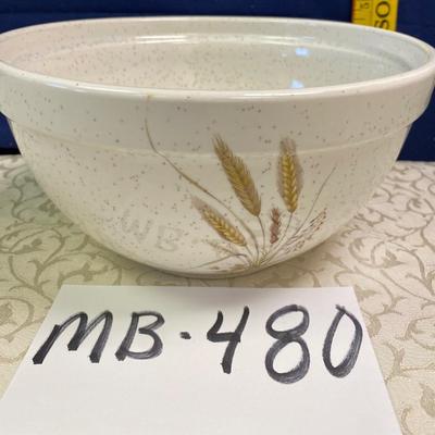 Home Spun Wheat Pattern Harvest Large Bowl