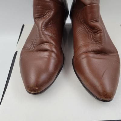 VINTAGE ACORN BROWN SLOUCH BOOTS SIZE 10
