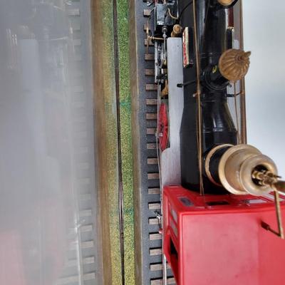 WOODEN FRAME & PLEXIGLASS MODEL ENGINE DISPLAY