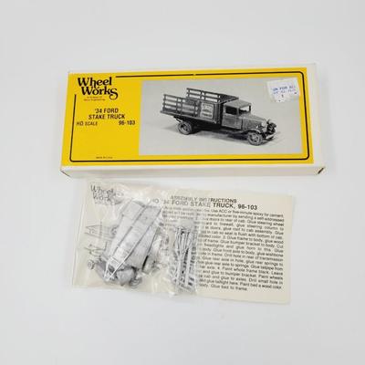 VINTAGE WHEEL WORKS HO SCALE 34 FORD STAKE TRUCK