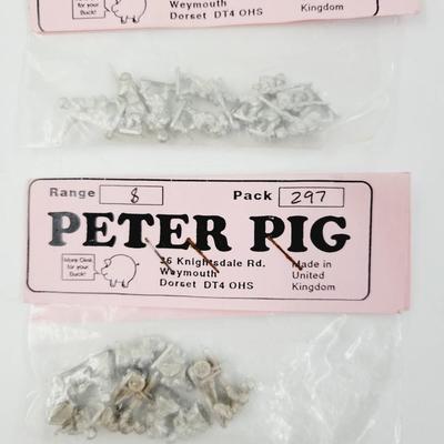 VINTAGE PETER PIG WORLD WAR MINIATURE FIGURINE SET #2