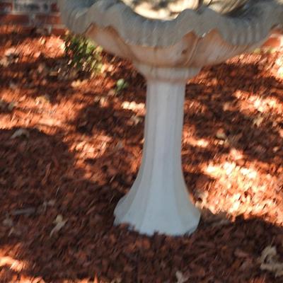Concrete bird bath