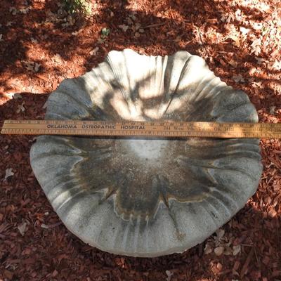 Concrete bird bath