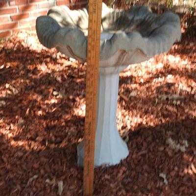 Concrete bird bath