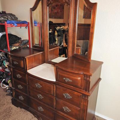 Gorgeous cherry wood king bedroom set
