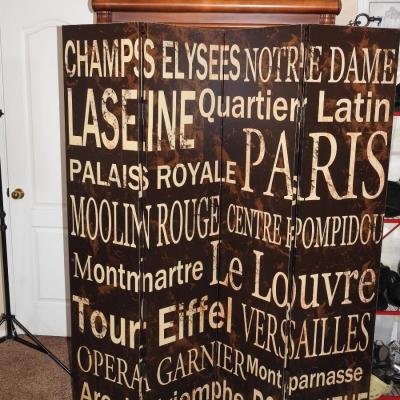 Large Paris screen