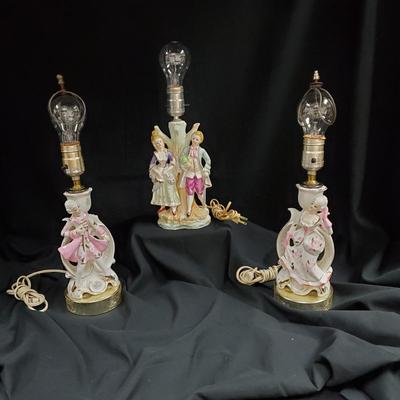 Victorian Lamps - 3 pieces