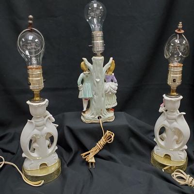 Victorian Lamps - 3 pieces