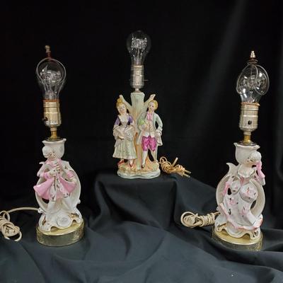 Victorian Lamps - 3 pieces