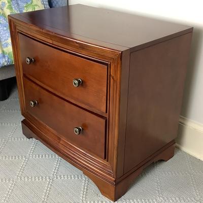 8098 Abbyson Two Drawer Night Stand