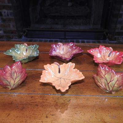 Fall leaf salts and salt and pepper