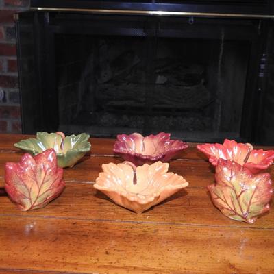 Fall leaf salts and salt and pepper