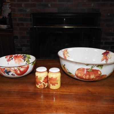 Fall decor dishes