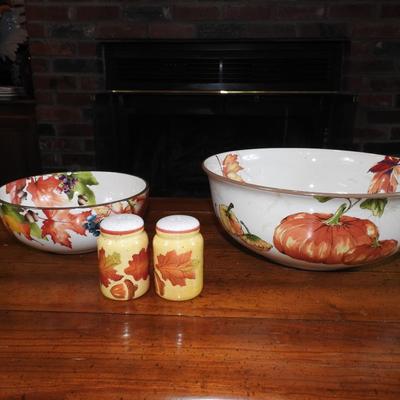 Fall decor dishes