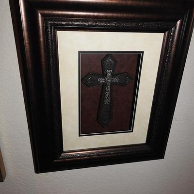 Framed art cross
