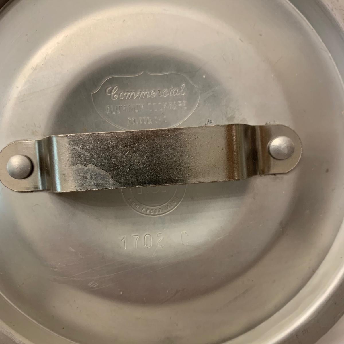 Cast Iron Skillet w/ Set of NSF Commercial Aluminum Saucepans (KHS