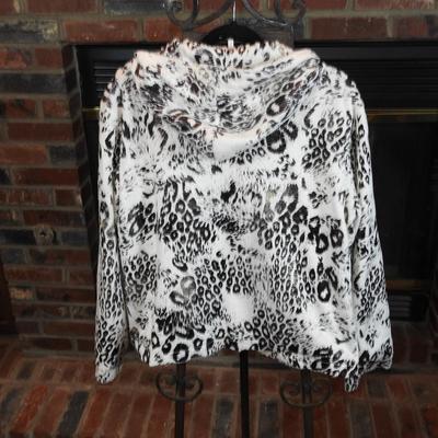 Snow leopard hooded jacket