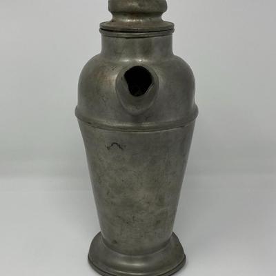 Pewter Candlestick Holders and Water/Tea Pitcher