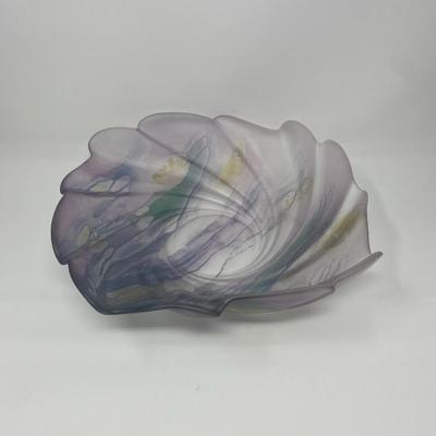 Decorative Glass Art Swirl Bowl