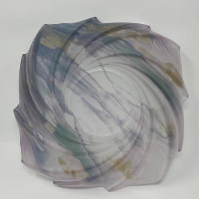 Decorative Glass Art Swirl Bowl