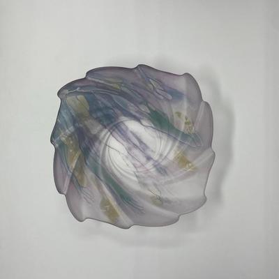 Decorative Glass Art Swirl Bowl