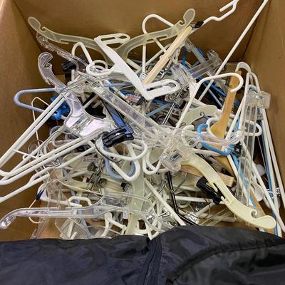 Hangers and a hanging bag