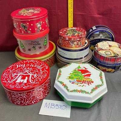 Assortment of tins