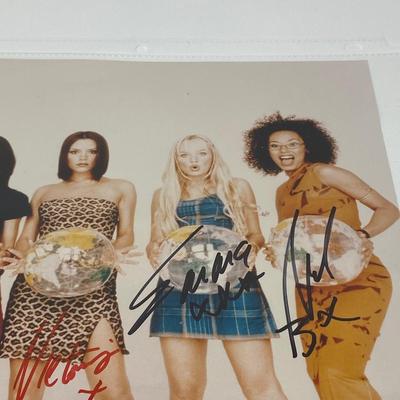 Vintage Authentic Spice Girls Autographed Photo
