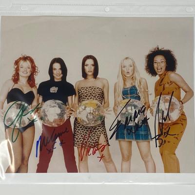 Vintage Authentic Spice Girls Autographed Photo