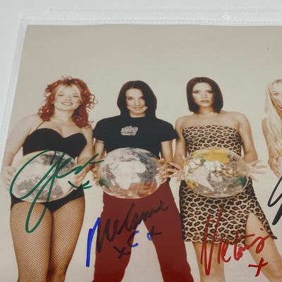 Vintage Authentic Spice Girls Autographed Photo