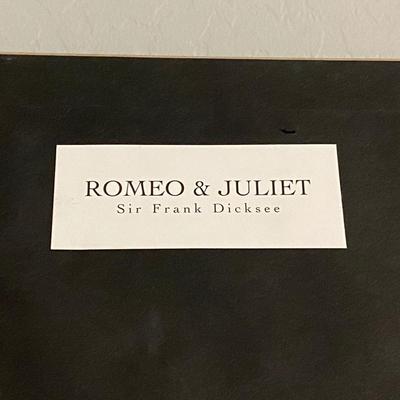 Framed "Romeo & Juliet" by Sir Frank Dicksee