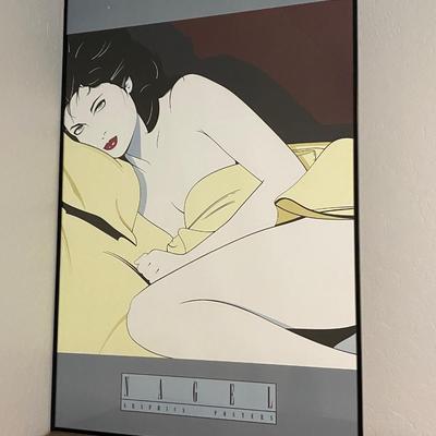 Vintage Framed Patrick Nagel Art