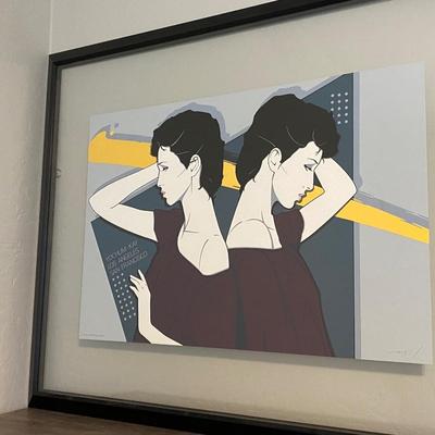 1981 Framed "Yochum Kay" by Patrick Nagel