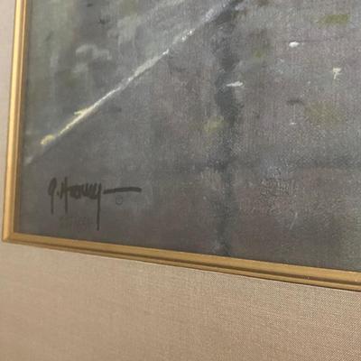1997 Artist Signed Limited Edition "Flower Shop" by G. Harvey