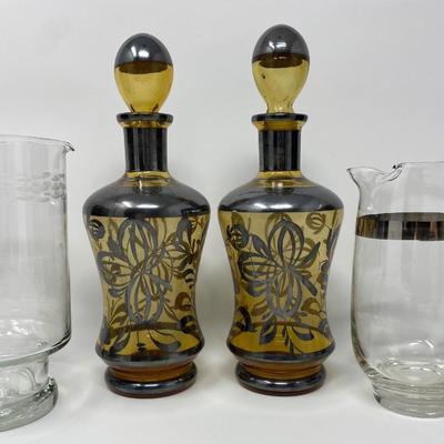 Vintage Decanters and Drinkware