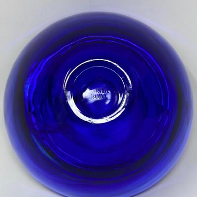 New Kosta Boda Atoll Cobalt Blue Bowl Designed by Anna Ehrner