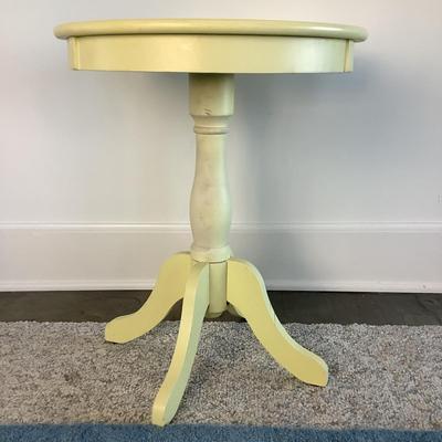 8109 Painted Yellow Pedestal Table