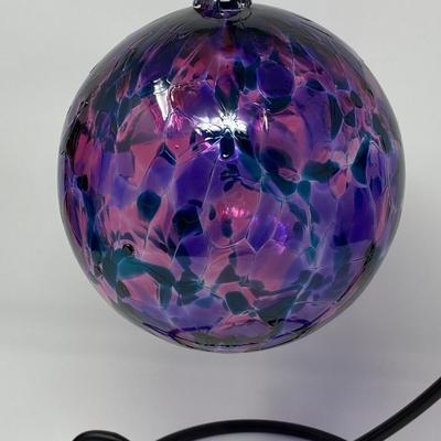 Vintage Large Decorative Hand-Blown Glass Art Hanging Ornament