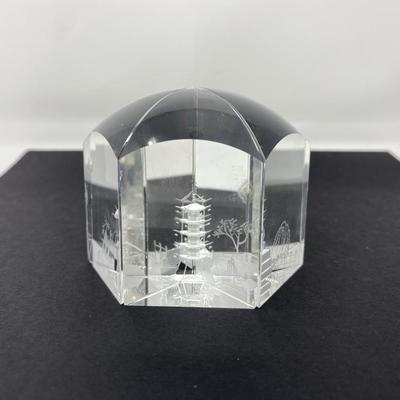 Cut Crystal Puzzle Sculpture