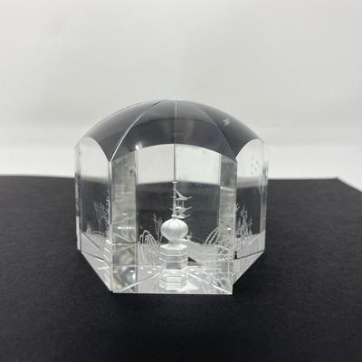 Cut Crystal Puzzle Sculpture