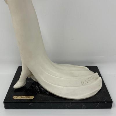 Artist Signed Italian Sculpture Signed by A. Sautiui