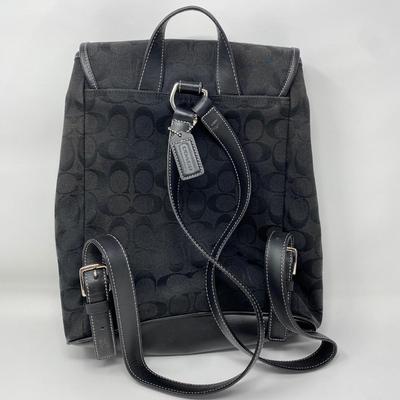 Vintage Black Coach Backpack