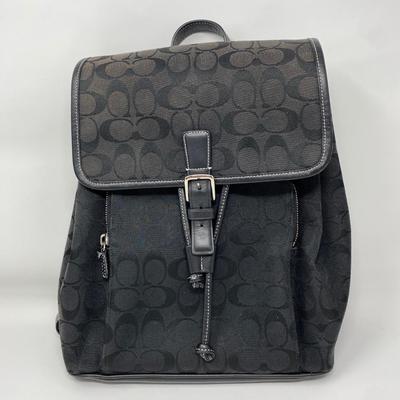 Vintage Black Coach Backpack